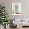 Stupell Industries Christmas Presents Wreath Doorstep Canvas Wall Art